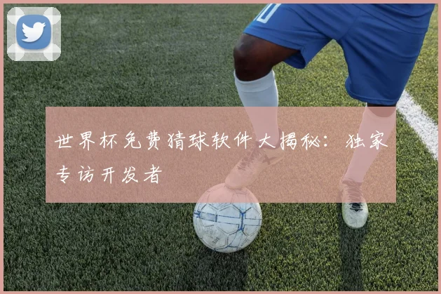 世界杯免费猜球软件大揭秘:独家专访开发者